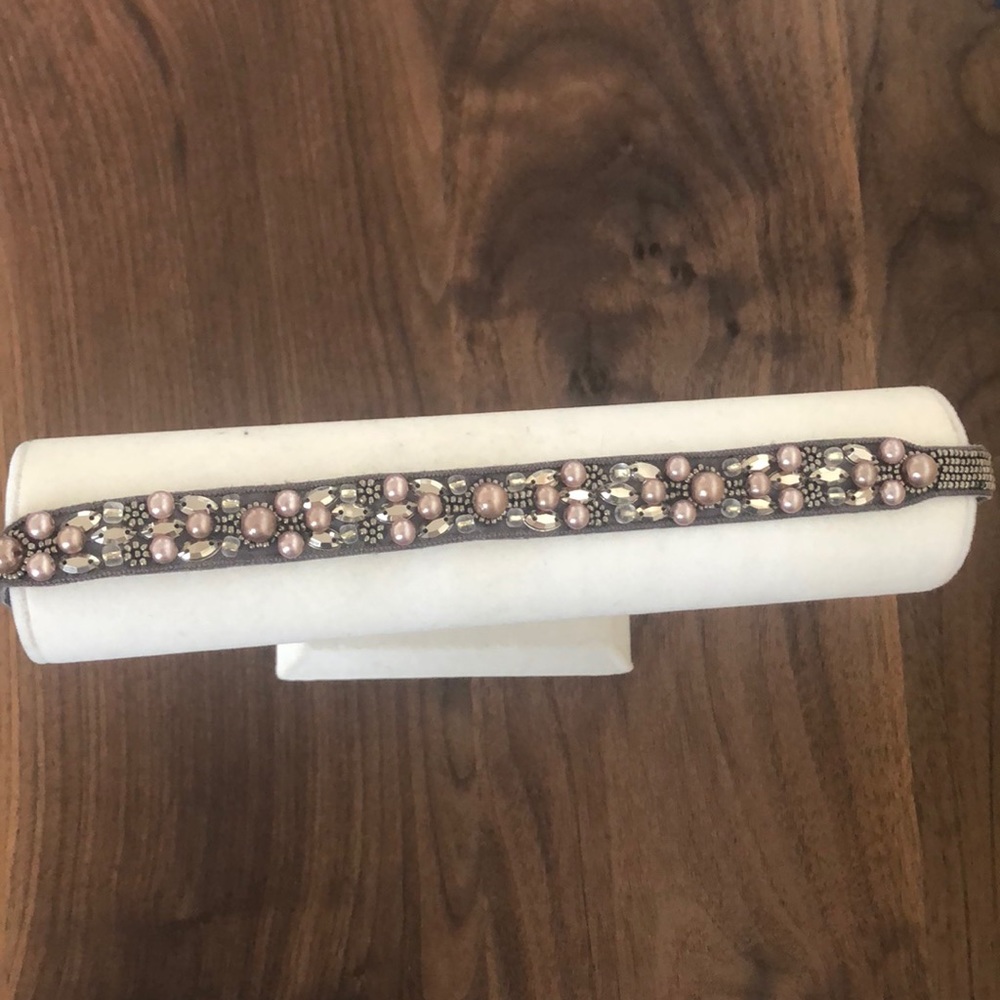 NWOT Beaded Faux Pearl Headband